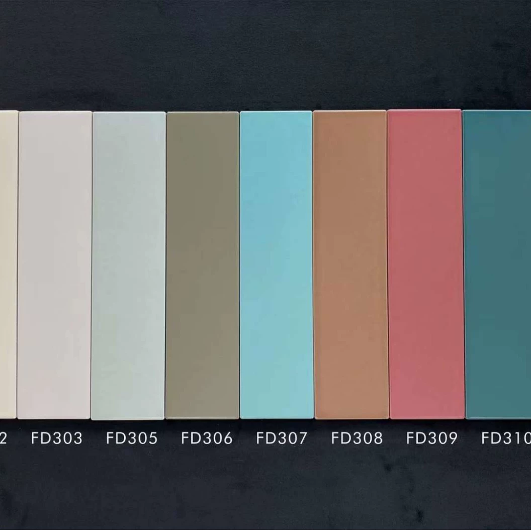 Плитка для кухни, балкона, ванной комнаты и ресторана, Фошань, полностью керамическая, 73*300, оливково-зеленый макарон, однотонная, оливково-зеленый цвет.