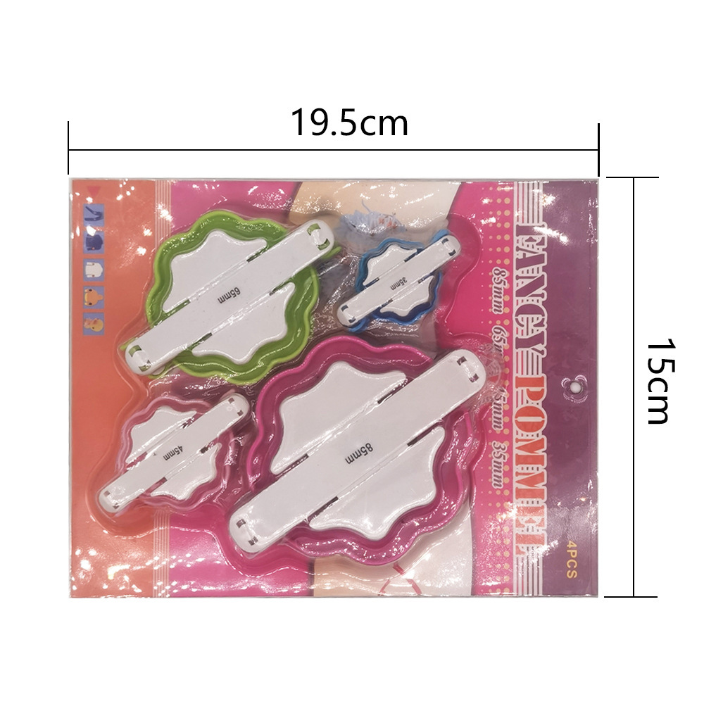 Herramientas de tejido de agujas de suéter transfronterizas, nuevo tipo de máquina de fabricación de bolas octogonal, un conjunto de 4 paquetes de plástico