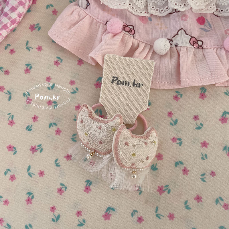 【3】메쉬 고양이 머리끈