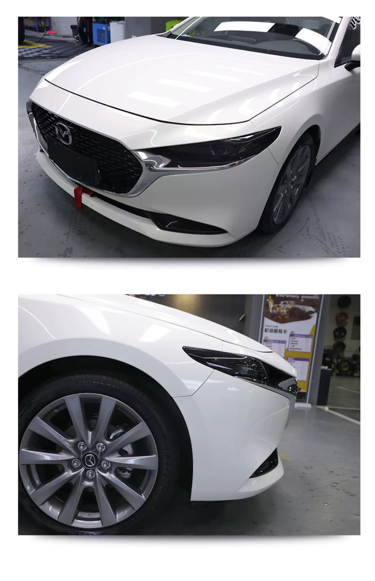 Suitable for 23-26 Models of Mazda Cx-90 Blackened Headlight Film Mazda Transparent Atenza Axela Cx5