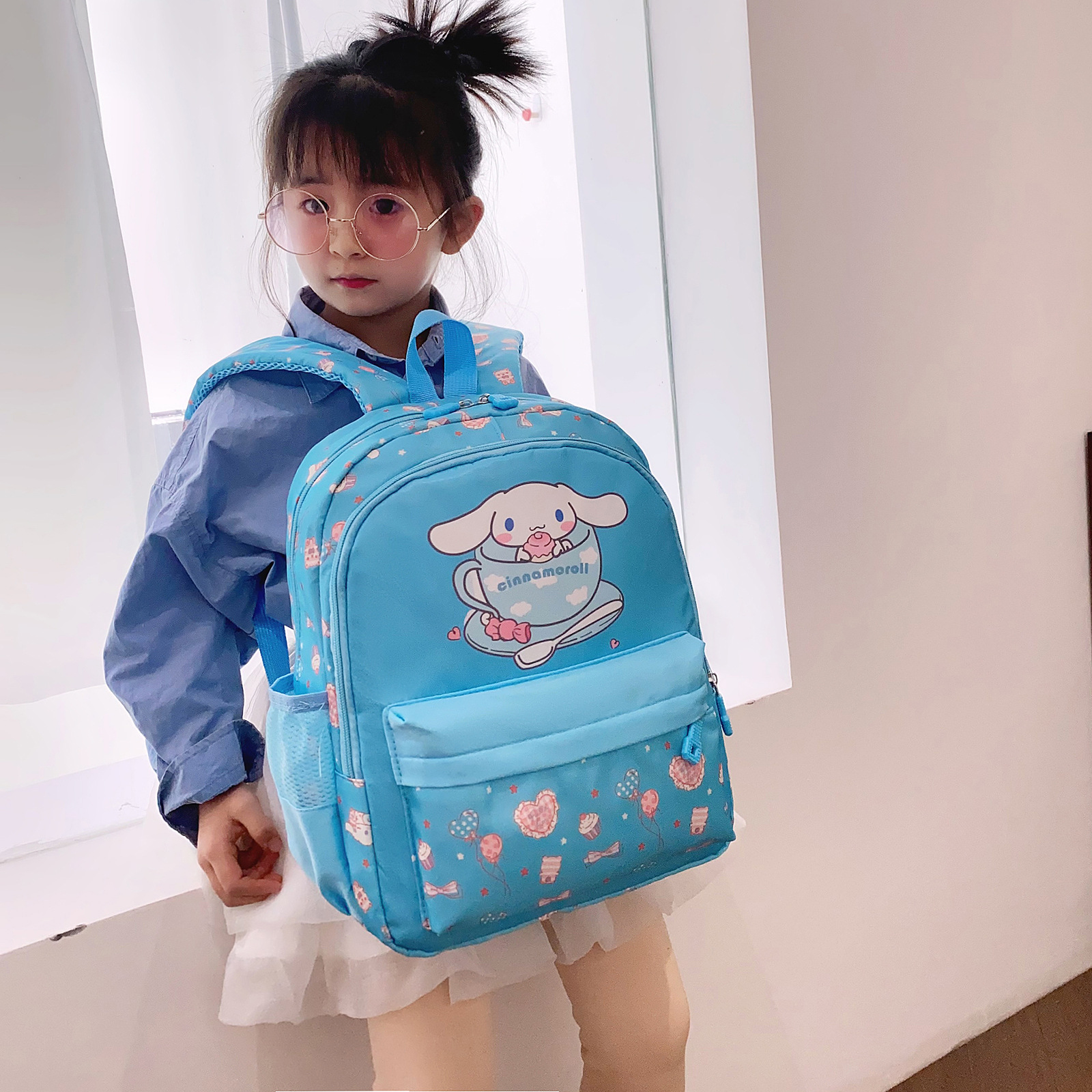 2024新款小恐龍背包女童3-8歲獨角獸背包美人魚一年級雙肩包