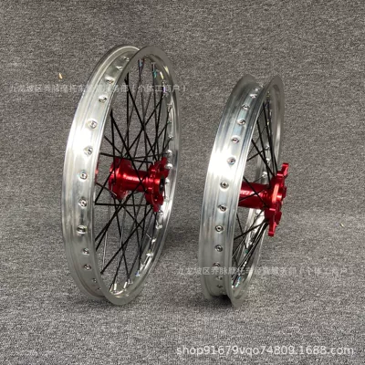 assembly, front 21-inch, rear 18-inch, Motorcycle wheel hub