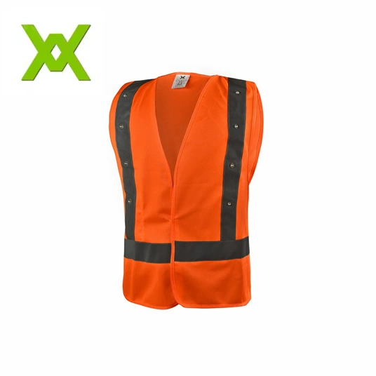 LED Светоотражающий жилет безопасности сетка ткань лампа одежда супер отражающий эффект 1000 метров видимая безопасность гарантирована