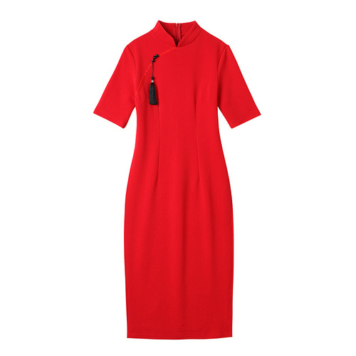 Yunshang square dance classical ethnic Chinese style practice clothes slimming dance clothes performance clothes body dance cheongsam 2205