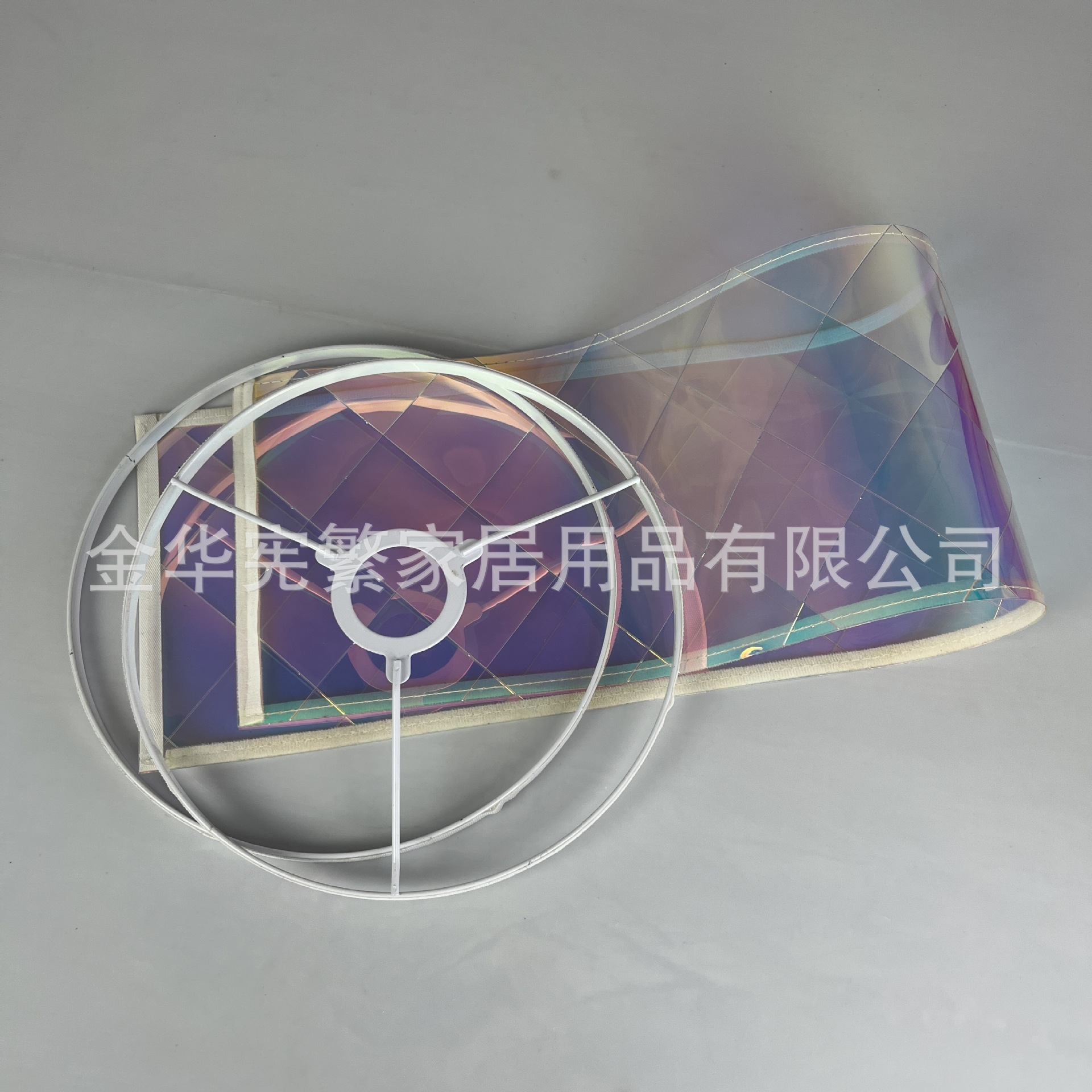 [Xianfan] Pantalla de lámpara láser transparente de color E27 desmontable KD dormitorio decoración de cabecera lámpara de mesa accesorios de lámpara de araña