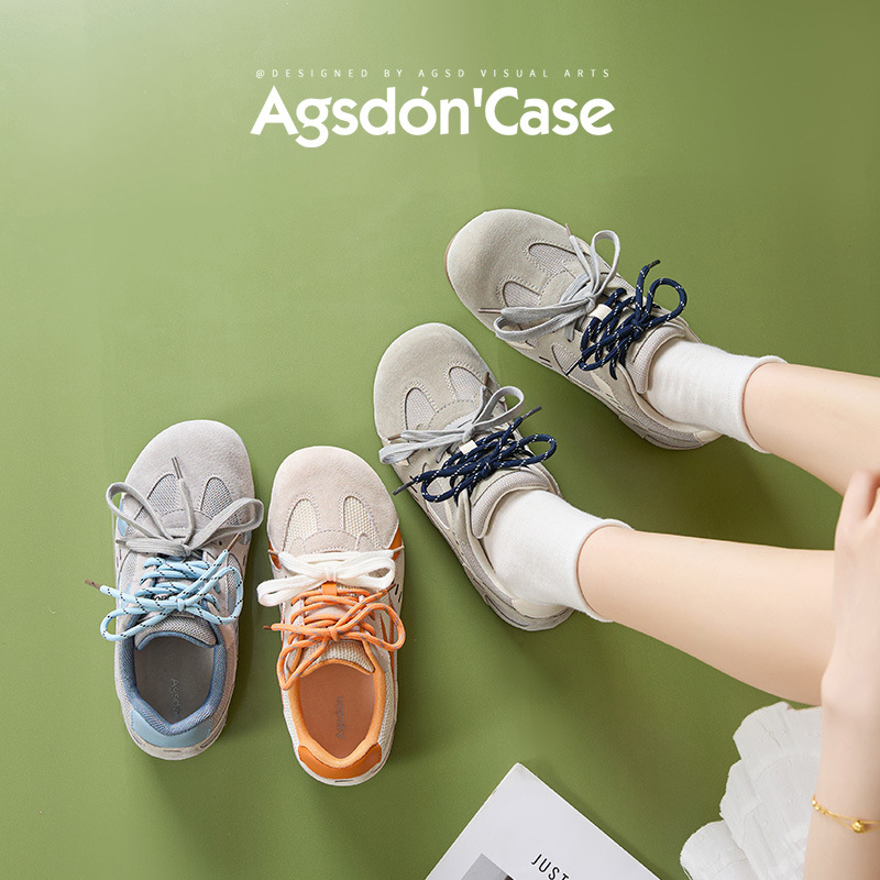 Augustion Ballet alemán zapatos de entrenamiento femenino 2025 verano nuevo estilo malla deportes zapatos casuales zapatos planos