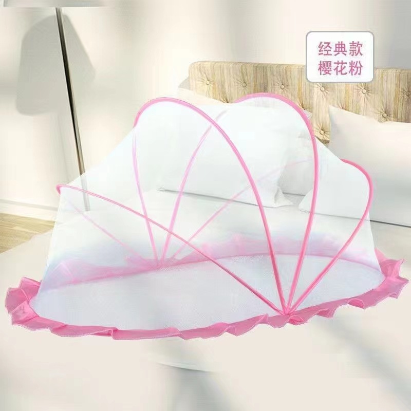 Baby mosquito net mosquito cover foldable sunshade bottomless installation-free portable children's yurt cross-border