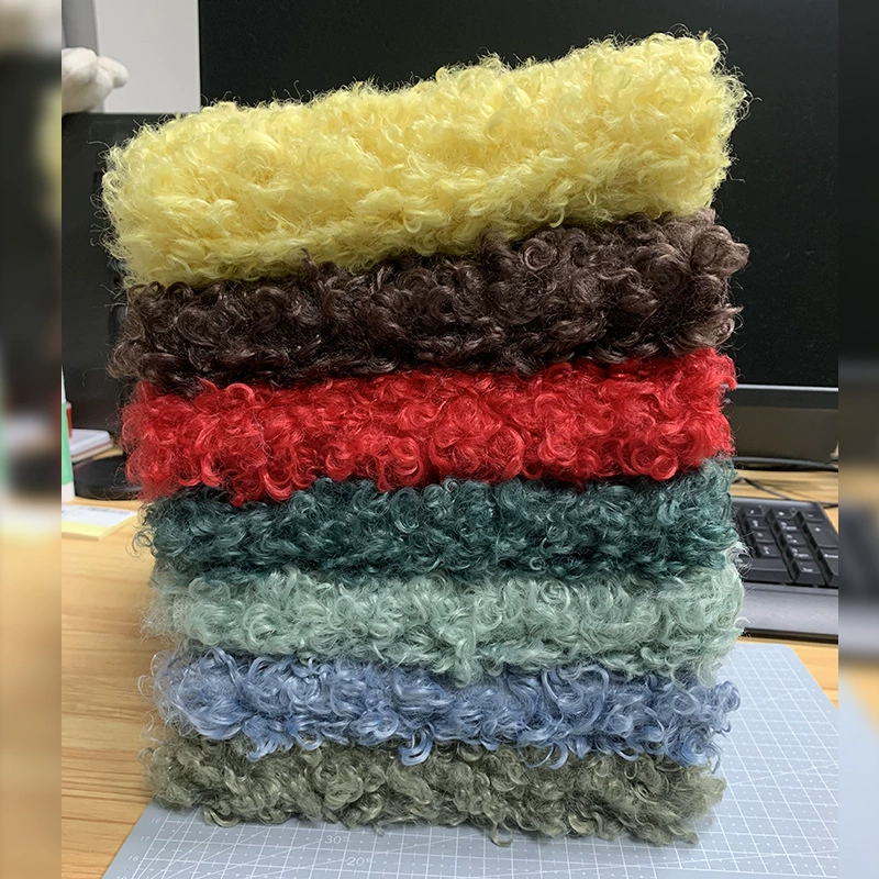 Плюшевая ткань из ворсистой шерсти Тедди, для самостоятельного изготовления куклы ручной работы, хлопковая голова куклы, большие кудрявые петли, мягкая игрушка