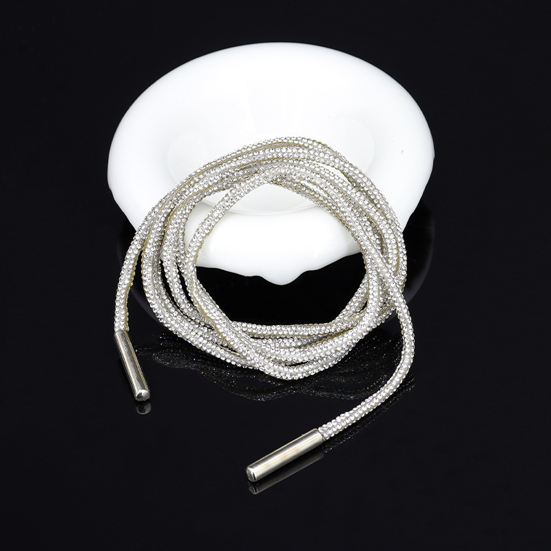 4mm silver white (shoelace/cap cord)