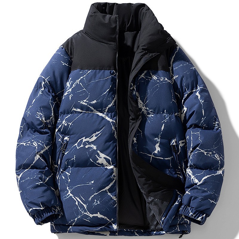 Transfronterizo nuevo invierno plumón de algodón para hombres grueso camuflaje de algodón cálido chaqueta de pan de algodón