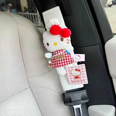 Doll for Women in All Seasons — Seat belt shoulder pad - apron-coffee-cup-white-cotton-and-linen-shoulder-pads-genuine-with-anti-counterfeiting