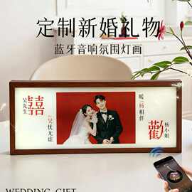 结婚照片DIY婚纱照蓝牙音响结婚礼物高颜值送新娘闺蜜新人