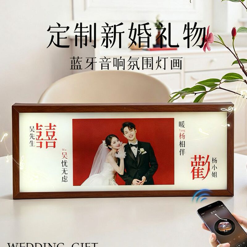 Wedding Photos DIY Wedding Photos Bluetooth Speaker Wedding Gift High Aesthetic Value Gift for Bride, Best Friend, Newlyweds Wedding Photos DIY Wedding Photos Bluetooth Speaker Wedding Gift High Aesthetic Value Gift for Bride, Best Friend, Newlyweds