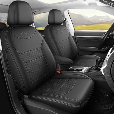 2024 280TSI DSG R-Line, Modelə uyğun (Original) oturacaq örtükləri - fashion-black-standard-edition-five-seater-leather-for-golf-full-front-row-half-package-in-the-back-row
