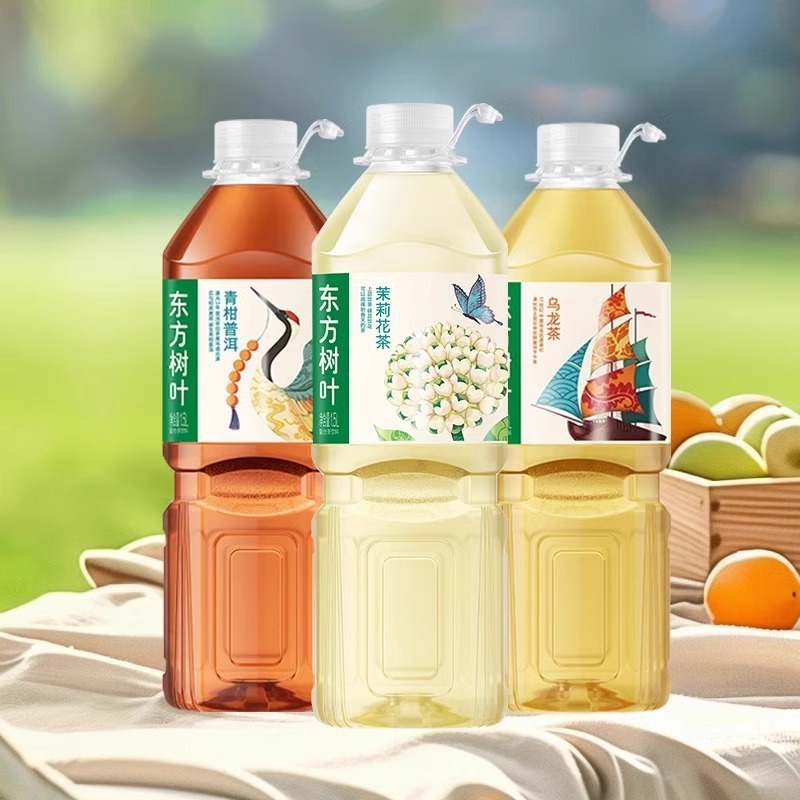瓶无糖11茶饮料青柑农夫山泉乌龙整箱东方树叶普洱5L茉莉花茶绿茶|undefined
