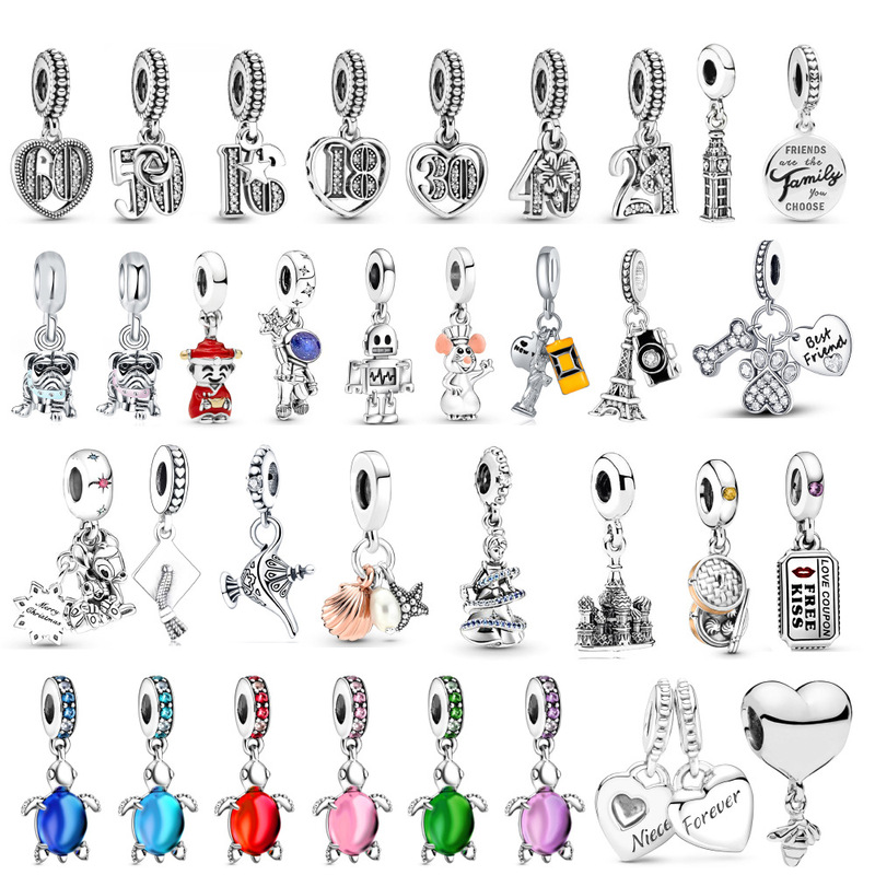 silver animal small pendant boy girl charm pendant DIY shell turtle loose beads bracelet alloy accessories silver animal small pendant boy girl charm pendant DIY shell turtle loose beads bracelet alloy accessories
