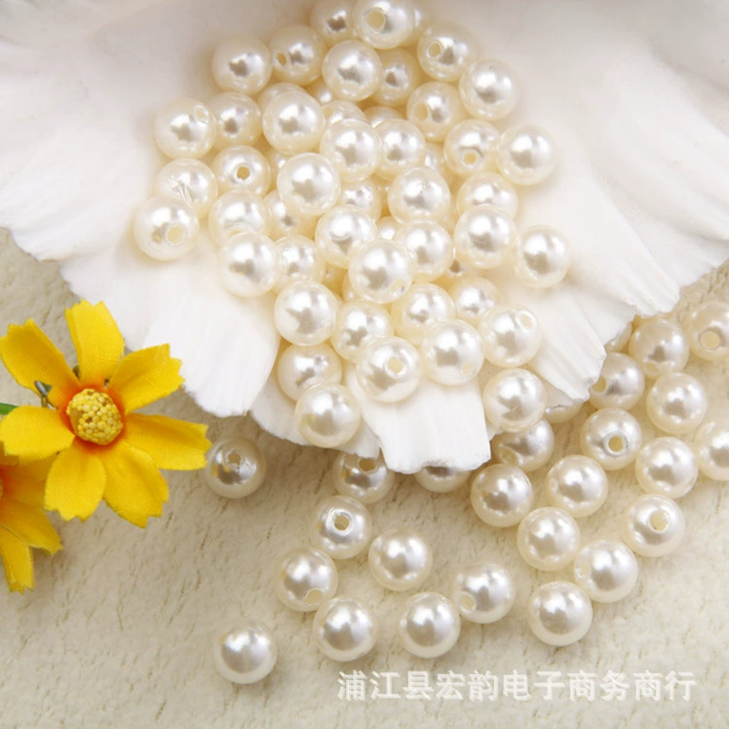 Glass round beads pearl, accessory, accessories, DIY