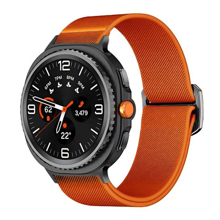 Para Samsung Galaxy Watch8 Stretch Nylon Correa de reloj deportiva de negocios correa de reloj de buey