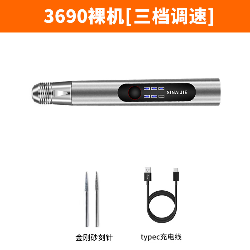 Mini herramienta rotativa inalámbrica 3 control de velocidad de carga USB kit de herramientas rotativas 3690