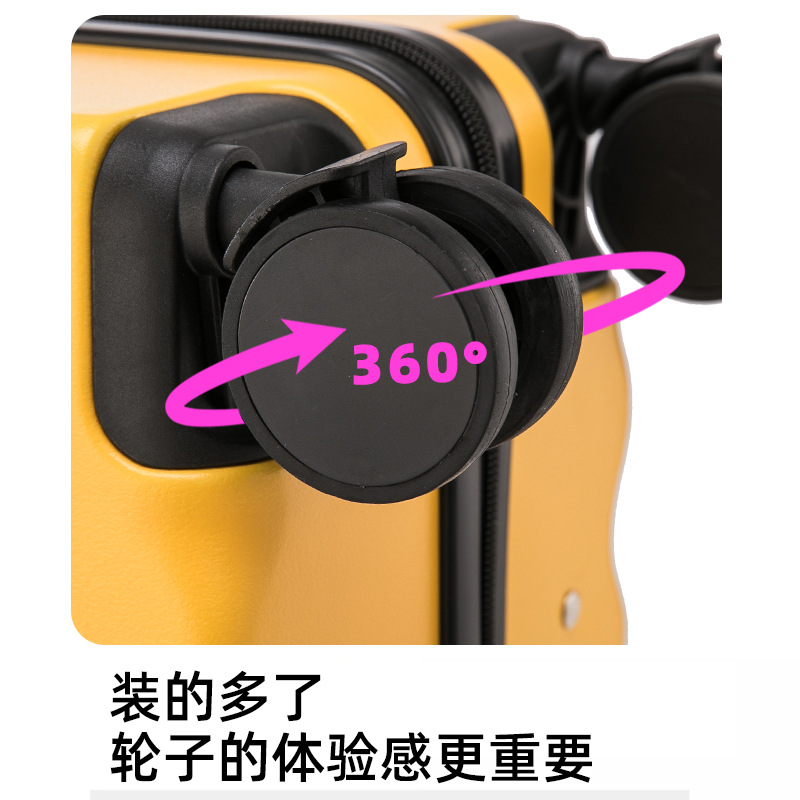 Galletas de alto valor de la cara colector rueda universal pequeña lindas barras de embarque maleta 18 pulgadas duradera