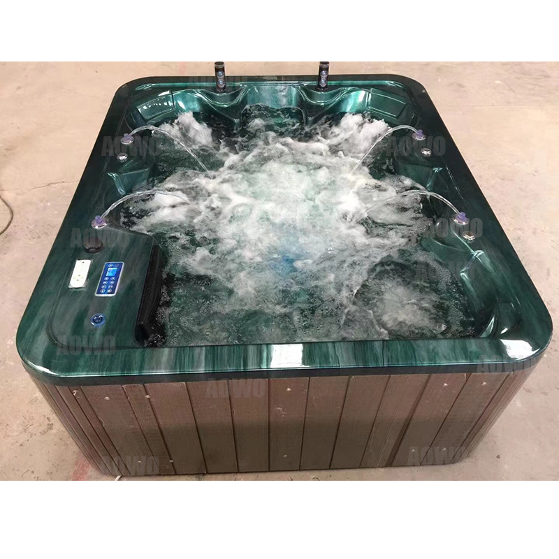 Villa patio al aire libre masaje bañera multi-Persona temperatura constante calefacción surf SPA burbuja piscina casa aguas termales piscina grande