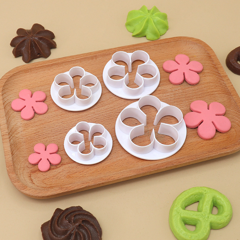 Factory direct flower plum blossom embossing mold pattern simulation biscuit mold baking cake tool sugar tool Factory direct flower plum blossom embossing mold pattern simulation biscuit mold baking cake tool sugar tool