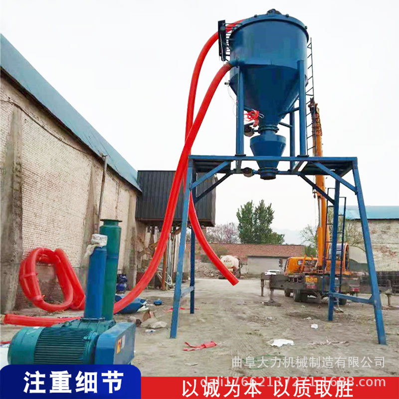 150型电厂清灰气力输送机 钢板仓出灰水泥粉装罐车吸灰机