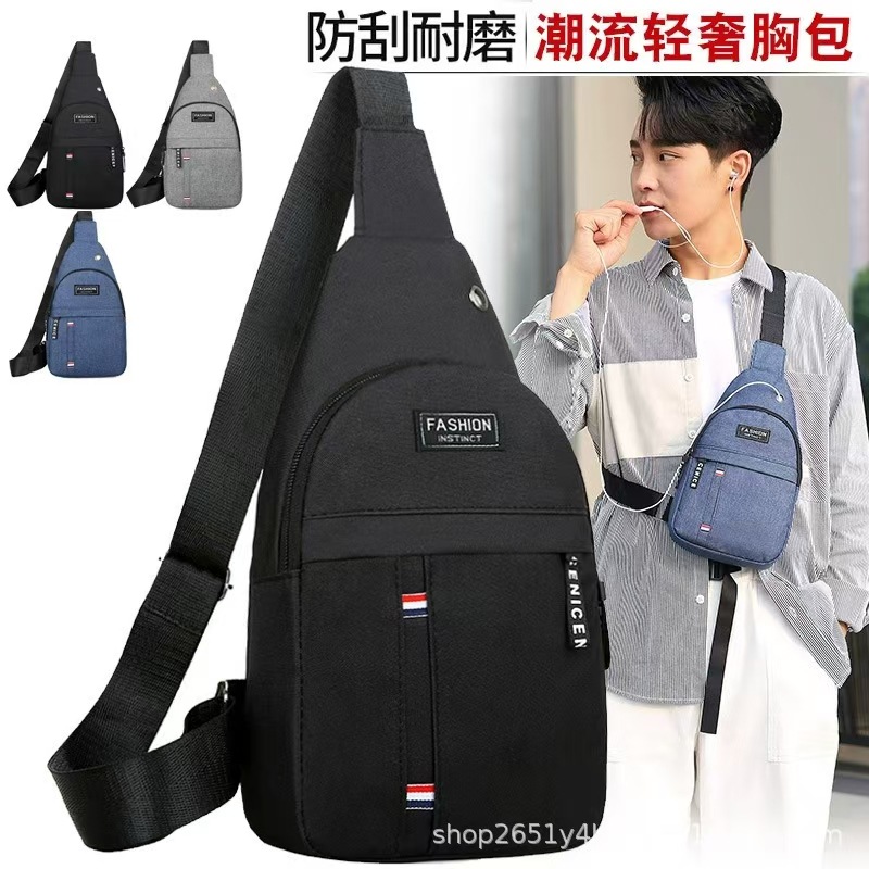 Bolso de Pecho de Tela Oxford para Hombre 2024, Bolso de Hombro Multifuncional Deportivo, Informal, para Exteriores, Bolso Cruzado, para Viajes de Negocios