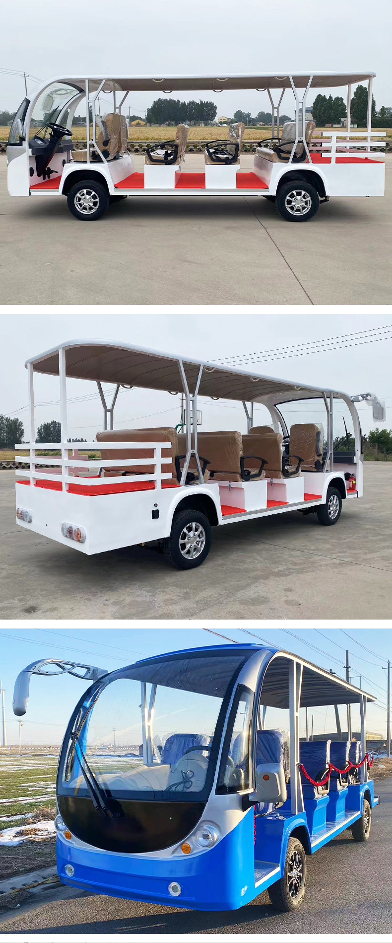 Electric sightseeing bus 11-seat tourist attractions tour bus hotel homestay ferry sightseeing sales office house shuttle bus