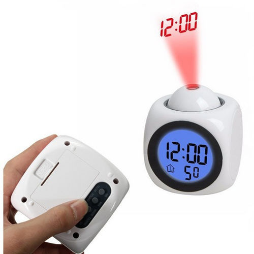 Cross-border Xiyin New Multifunctional Projection Clock LED Lamp Projection Alarm Clock Voice Clock Projection Clock