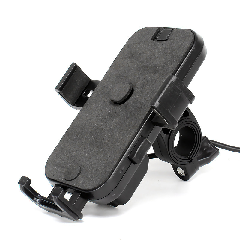 Mobile phone bracket motorcycle automatic charging bracket with USB charger takeaway rider electric car navigation bracket