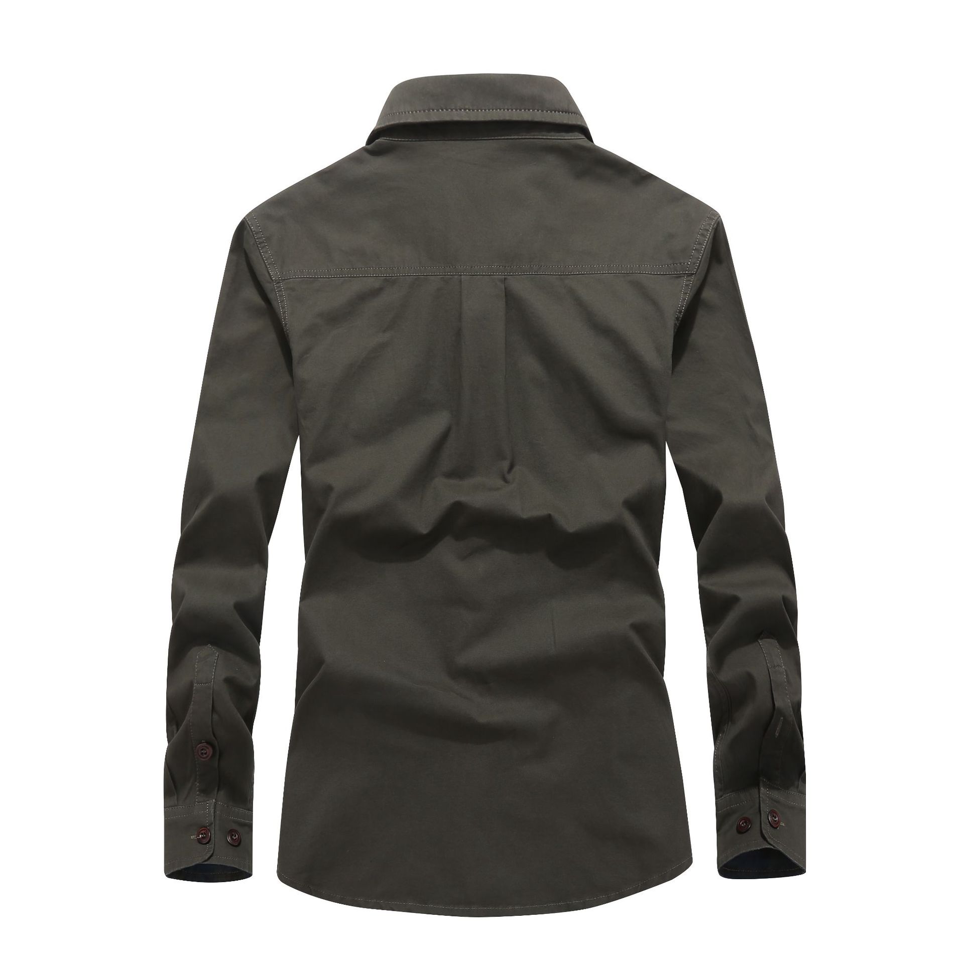 Camisa de manga larga para hombres al por mayor transfronteriza para hombres nueva fábrica de ropa para hombres directa para hombres camisa militar de talla grande casual para hombres