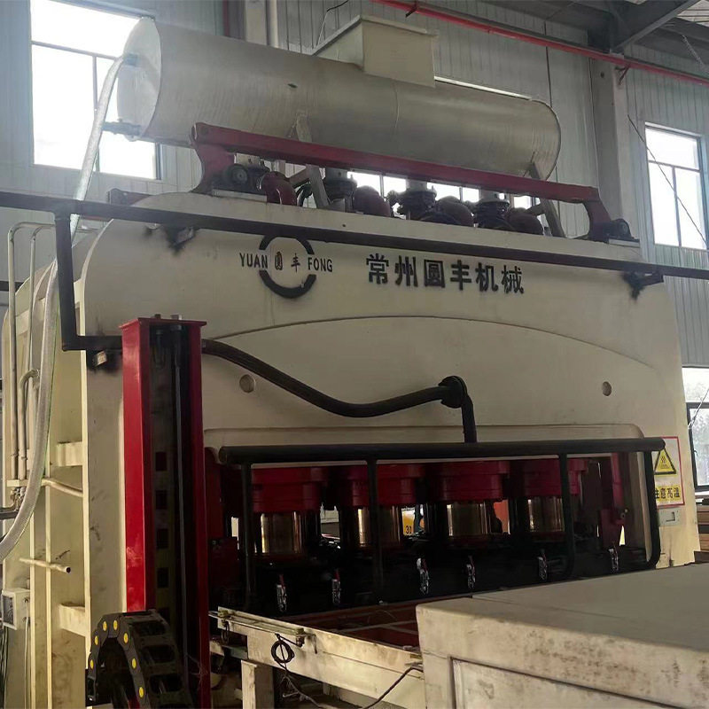 1600-Ton Yuanfengyi Second-Hand Veneer Hot Press with Front and Rear Automatic Wire, with Mold Temperature Machine, 3 Sets of Stainless Steel 1600-Ton Yuanfengyi Second-Hand Veneer Hot Press with Front and Rear Automatic Wire, with Mold Temperature Machine, 3 Sets of Stainless Steel