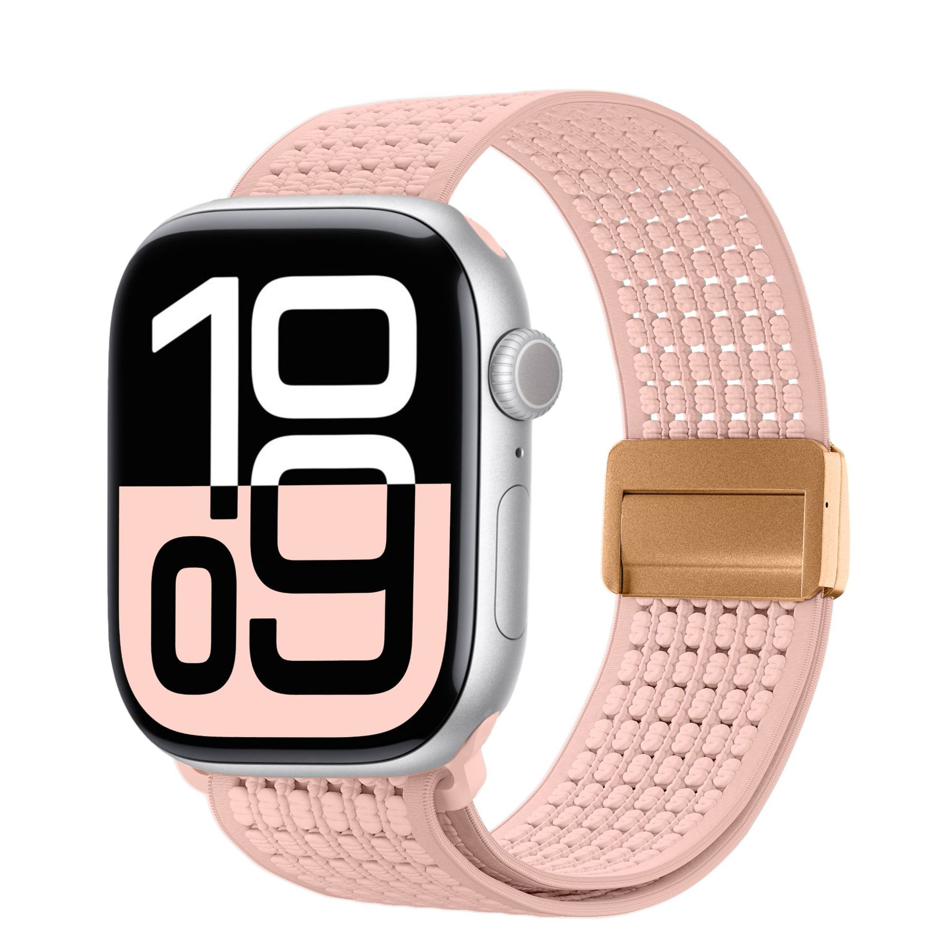Correas para Apple Watch compatibles con Apple Watch 7/8/9, elásticas, de nailon tejido, con cierre magnético, correa para iWatch S10