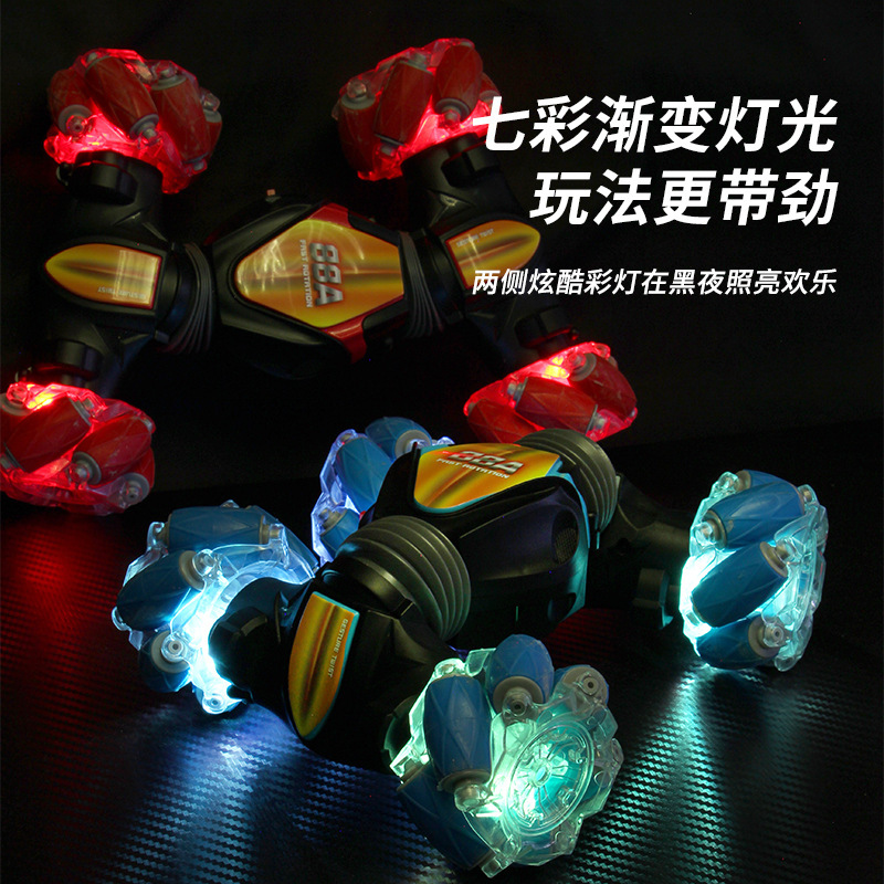 Coche de acrobacias de doble cara con control remoto por gestos mini nuevo transfronterizo 2.4G control dual vehículo todoterreno de alta velocidad para escalar al por mayor.