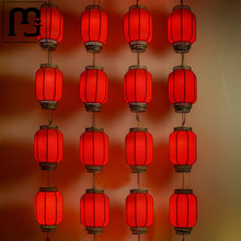 虹函连串广告羊皮灯笼挂饰户外防水吊灯室外中国风红中式宫灯装饰