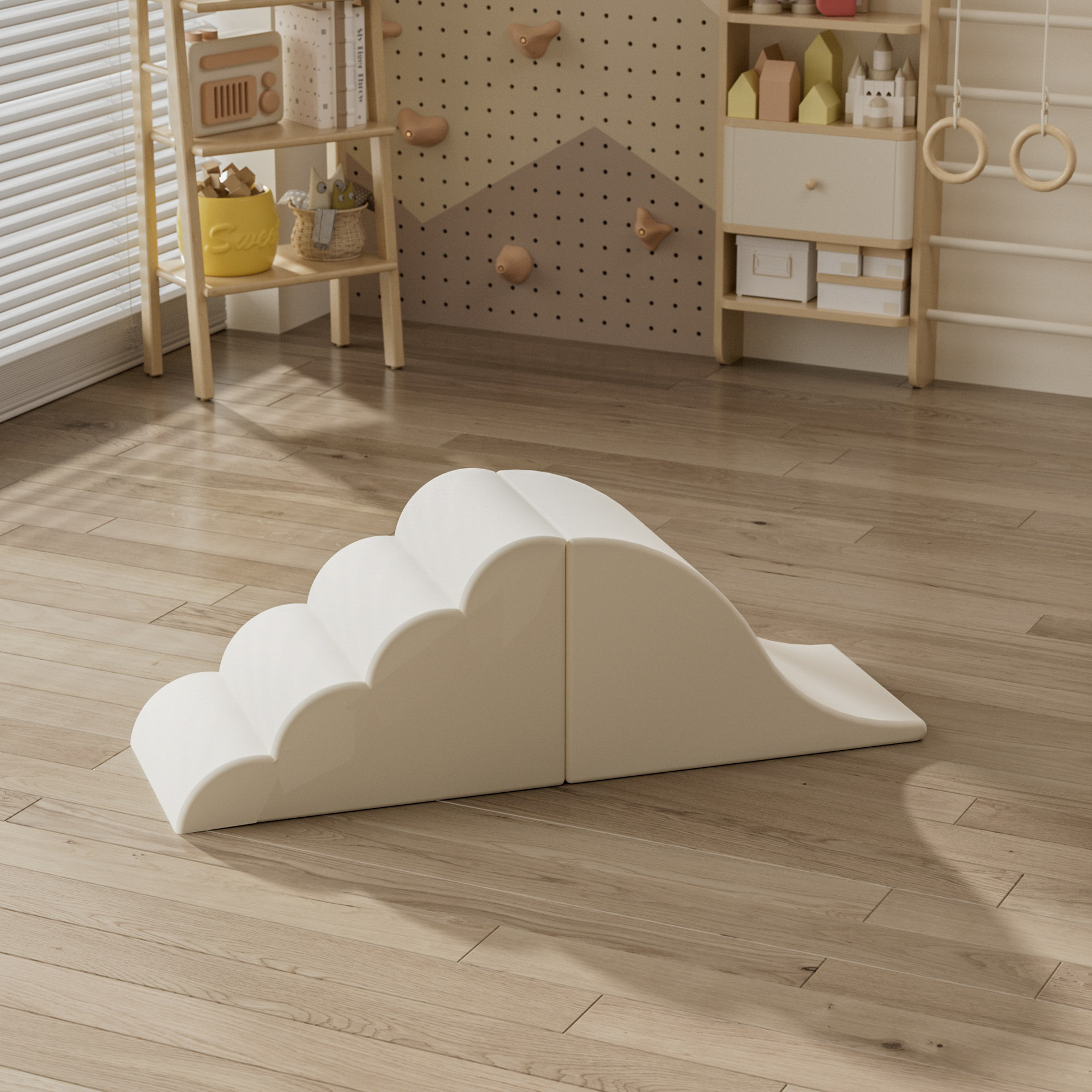 Centro de educación temprana al por mayor transfronterizo, combinación de escalada y deslizamiento de software, entrenamiento de integración sensorial para bebés, tobogán de bolsa suave para interiores para niños