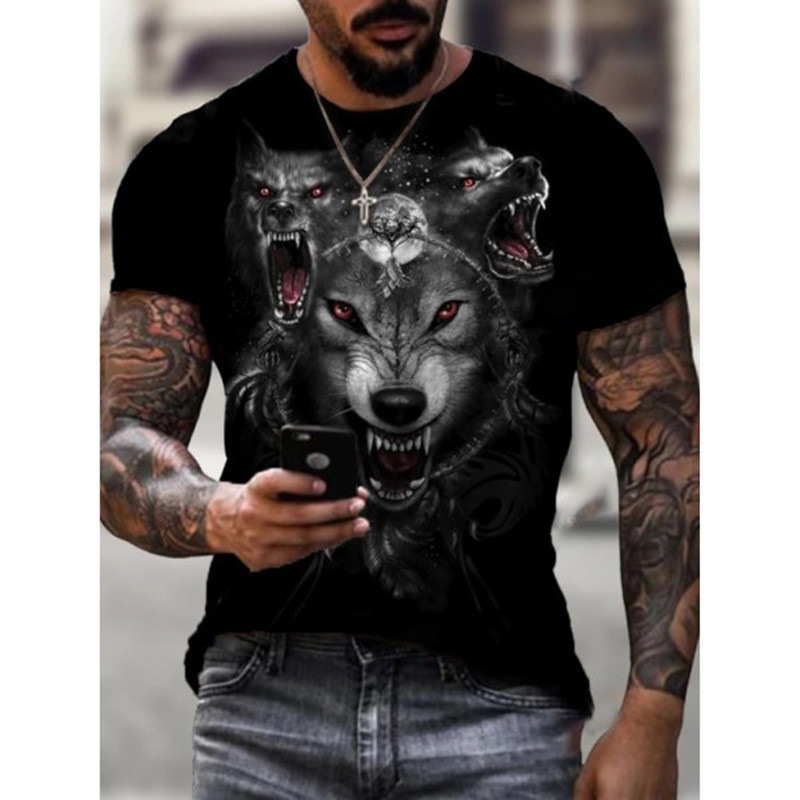 T-shirt da uomo a maniche lunghe con stampa digitale 3d_voghion.com