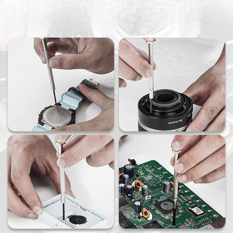 Reloj destornillador conjunto desmontaje portátil casero gafas reparación de teléfonos móviles pequeña herramienta destornillador