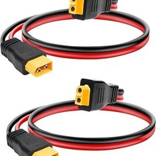 10AWG XT60電纜,帶公對母連接器適用於電站太陽能電池板遙控電池