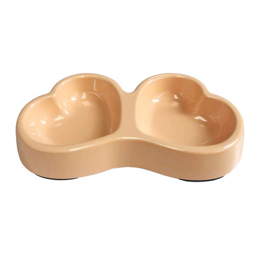 Pet Love Double Bowl Dog and Cat Food Bowl Dog Bowl Cat Bowl Melamine Material