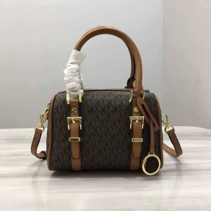 New mk vintage Bedford mini pillow bag women's bag Boston bag crossbody bag genuine leather handbag