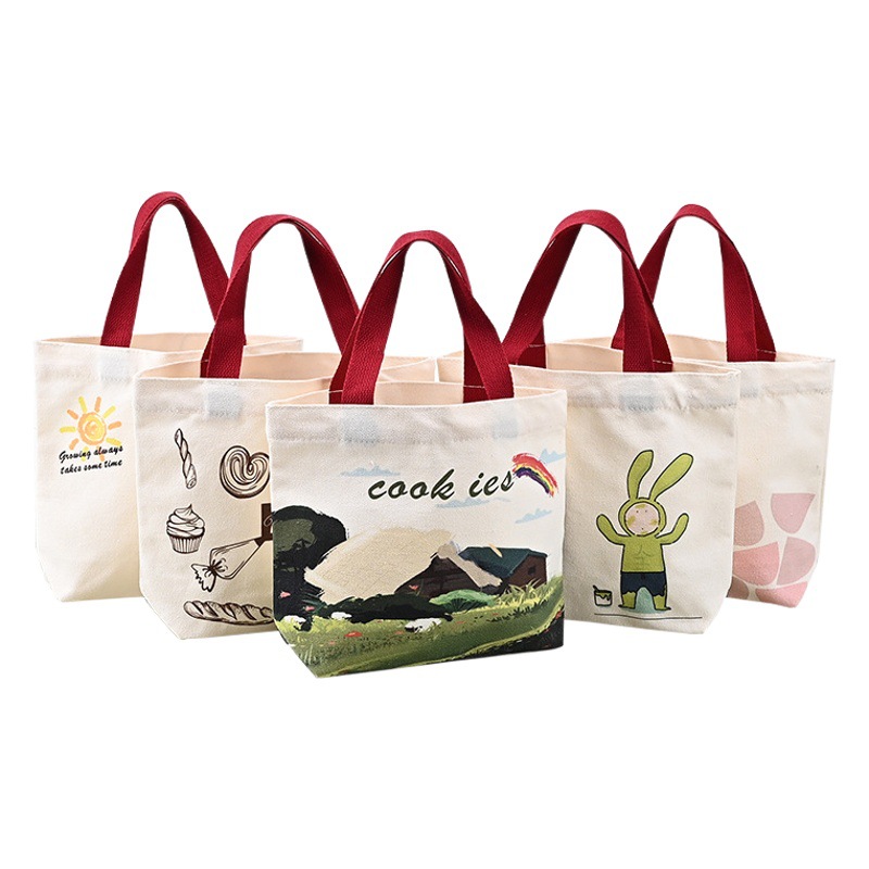 Bolso de lona Custom Cram Souvenir Bolso de lona Moda femenina Casual de nicho de dibujos animados Bolso de un solo hombro en stock