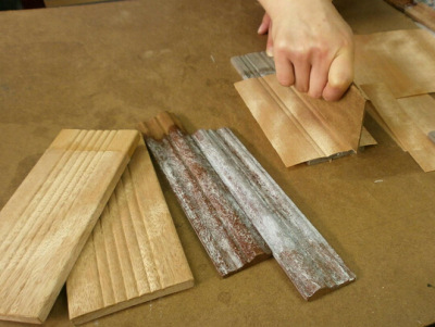 Diy手作りの木の皮のゴムの実木は皮の透明な紙の接着剤を貼ります。|undefined
