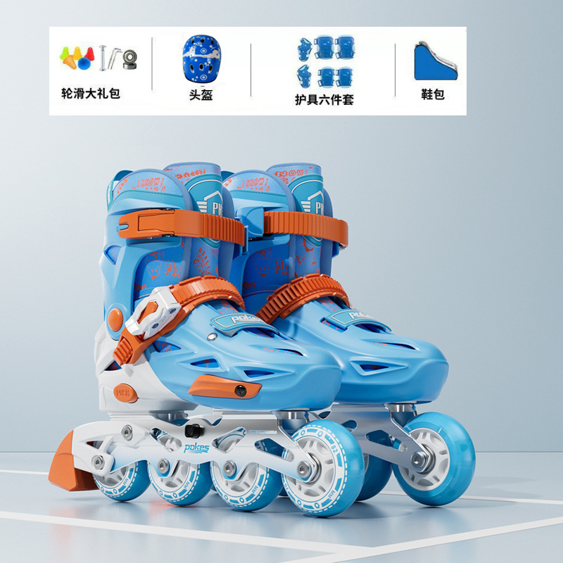Children's Roller Skates for Beginners, Adjustable Inline Skates for Boys and Girls, Roller Skates Wholesale with Integrated Frame, Dropshipping Available