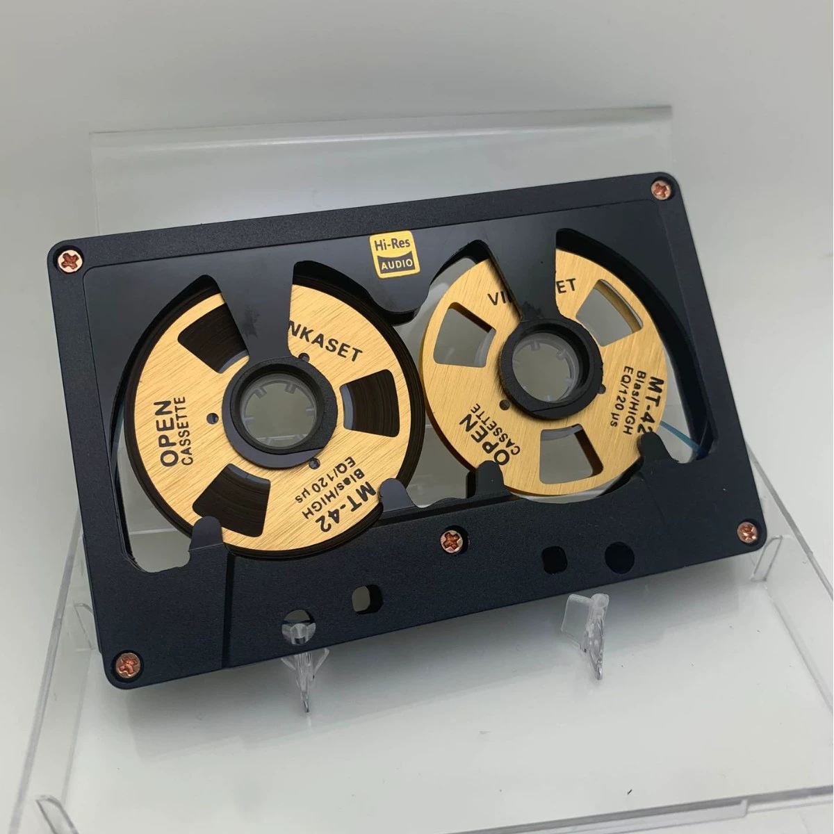 Оригинальная полая лента с маленьким отверстием, 50-минутная пустая лента, двусторонняя металлическая кассета с одним ядром