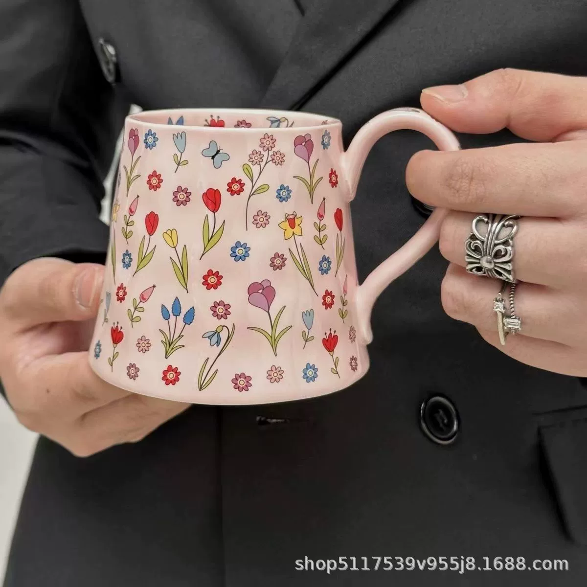 Кружка Mug, премиальная легкая керамическая чашка cartoon с большой емкостью, 400/600 мл, опция подарочной коробки