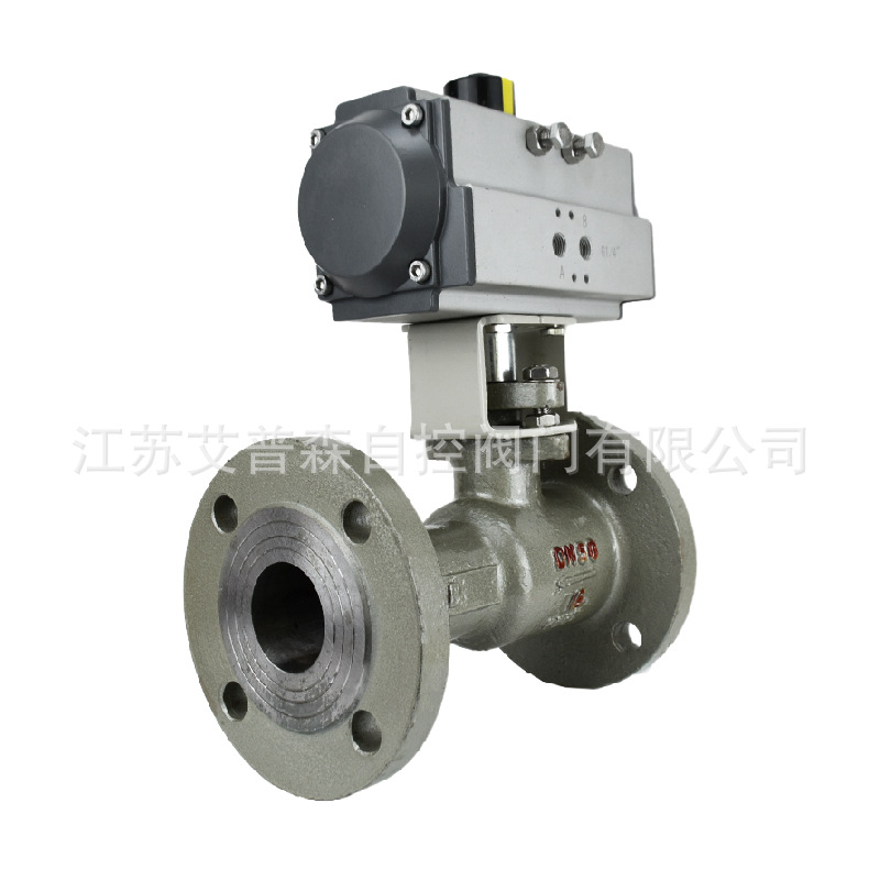 Q641M-16气动高温一体式法兰球阀 气动法兰球阀  碳钢法兰球阀