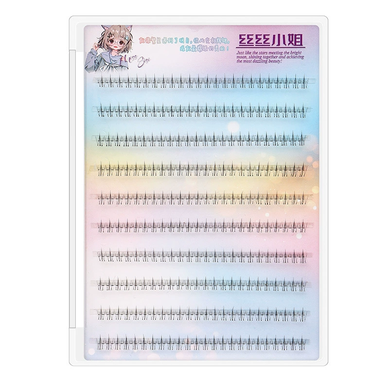 Transparent capacious false eyelashes for eyelashes