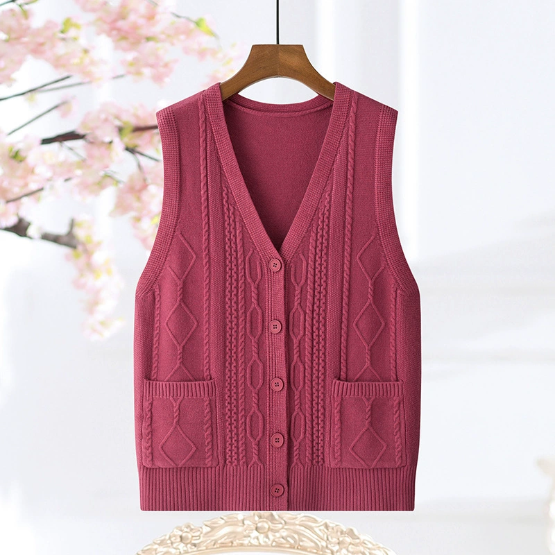 Вязаный кардиган с V-образным вырезом